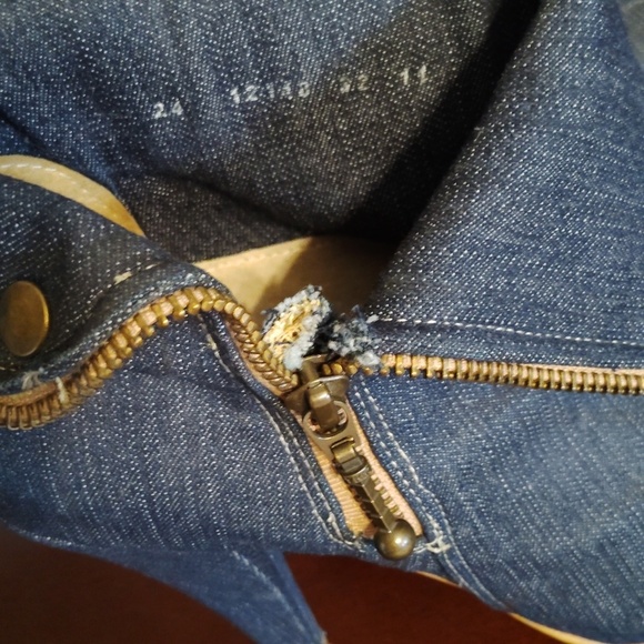 Andrea Denim Ankle Boots Zipper Size 7 - Picture 15 of 16
